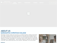 Tablet Screenshot of marcollege.com